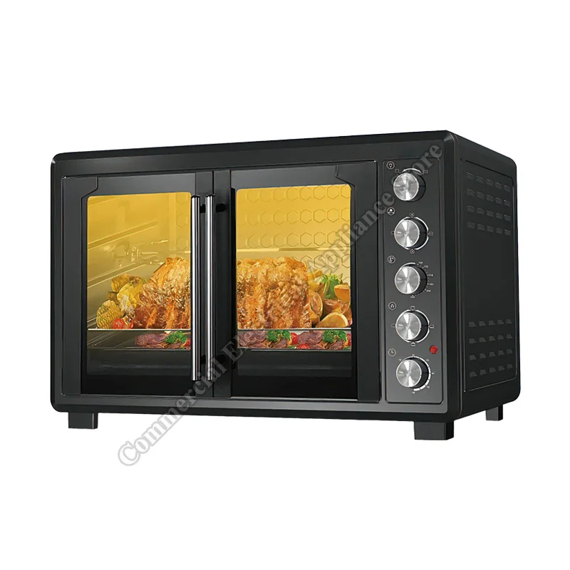 Electric Oven Large Capacity 120L Countertop 2800W Even Heating Temperature Control and Glass Door Cooking Baking Oven