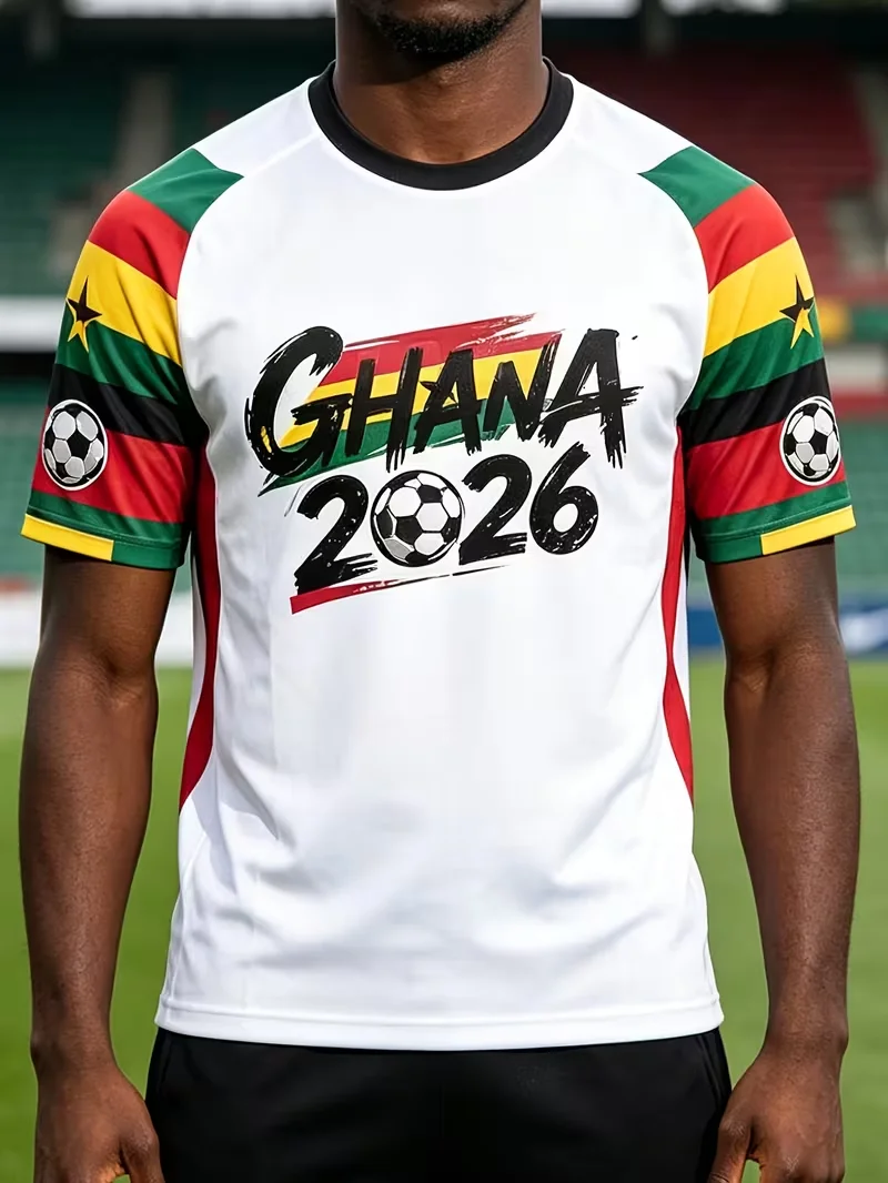2026 Men's T-shirts Soccer Graphic Team Fan Tee Print Casual Streetwear Sports Fashion Apparel Brazil Jersey