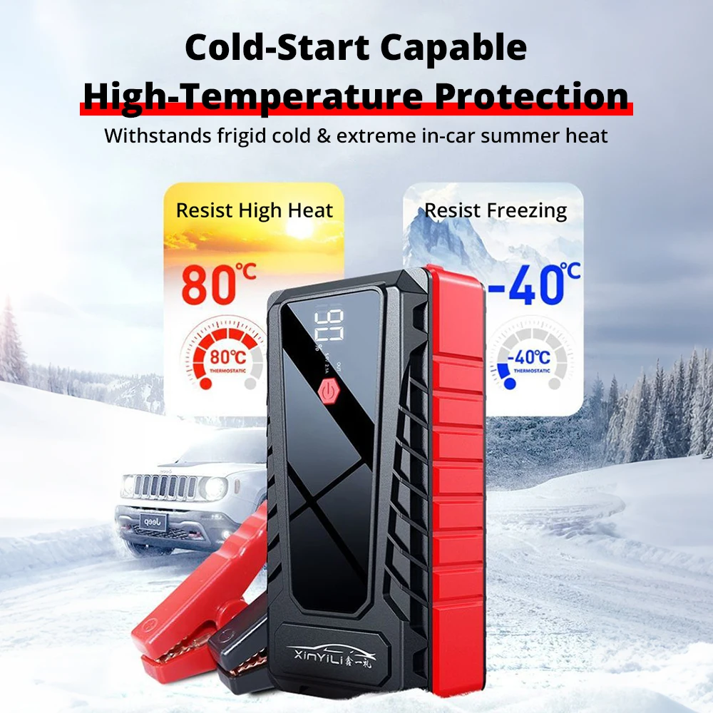 Portable Jump Starter 4000A - 4000A High-power Automobile Emergency Starting Power