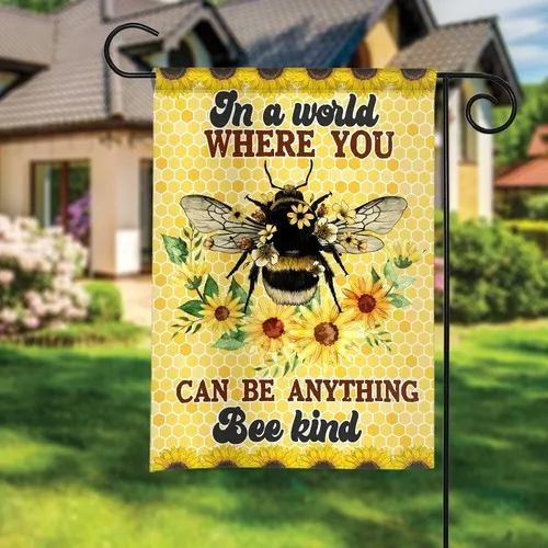 Bee Kind Let It Bee Garden Flag, Outdoor Decor Garden Flag, hippie Garden Flag XXH LLP LLX uui
