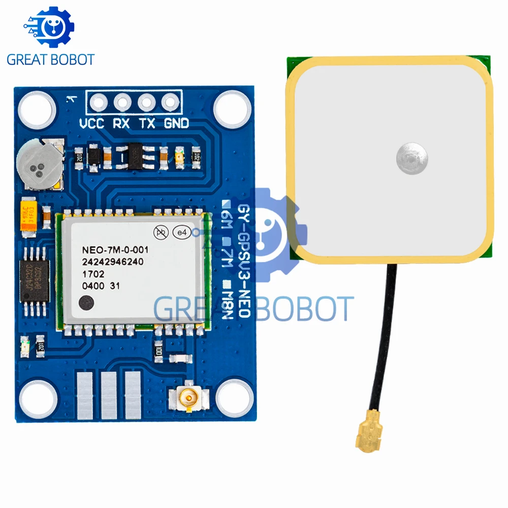 Moduł GPS NEO-M8N/NEO-6M (GY-GPSV3): kompatybilny z kontrolerami APM 1.65/2.56, Pixhawk V2.4.5 i MWC – napięcie operacyjne 3,6 V — zdjęcie produktu 4