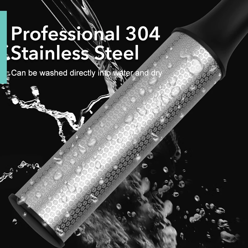 Raschietto per piedi in acciaio inossidabile da 1 pezzo Lima per piedi in metallo Lima per piedi a doppia faccia Rimozione calli Raspa per piedi professionale