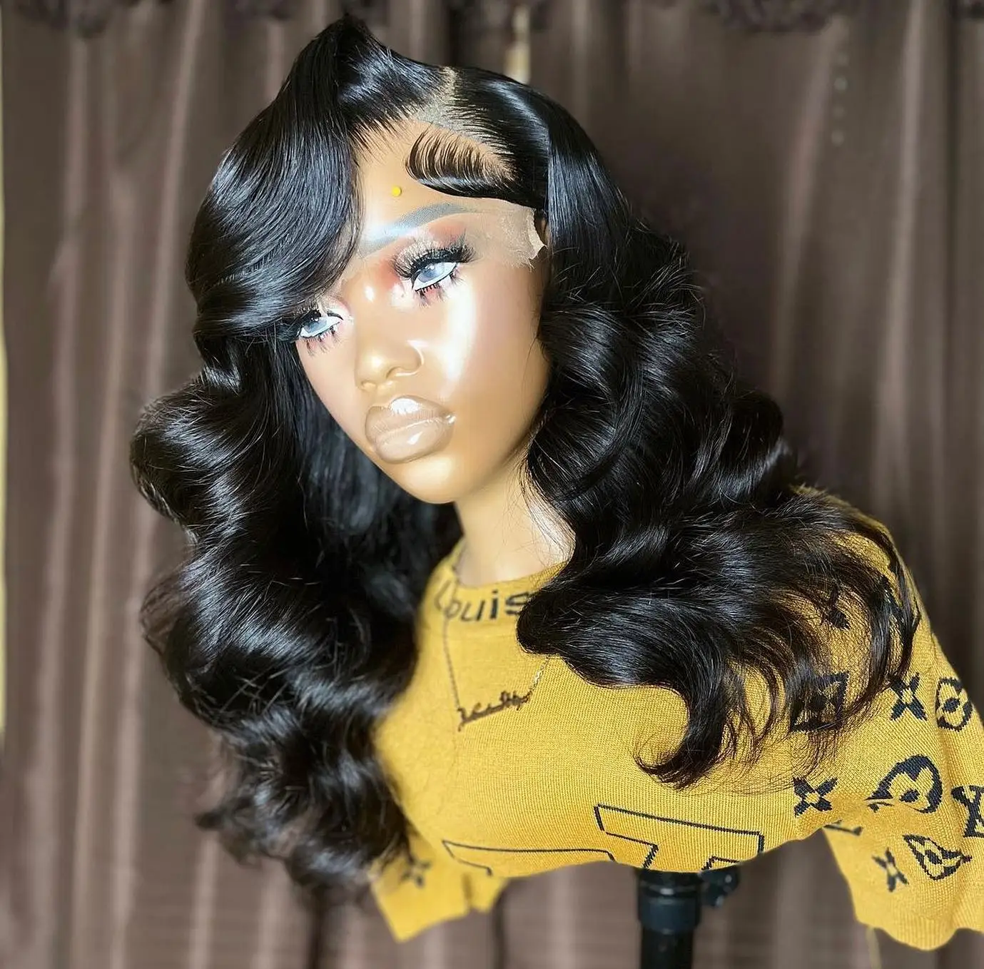 Luvin 13x6 Body Wave Lace Frontal Short Bob Wig 250% HD Transparent Pre Plucked 13x4 Human Hair Wigs For Women