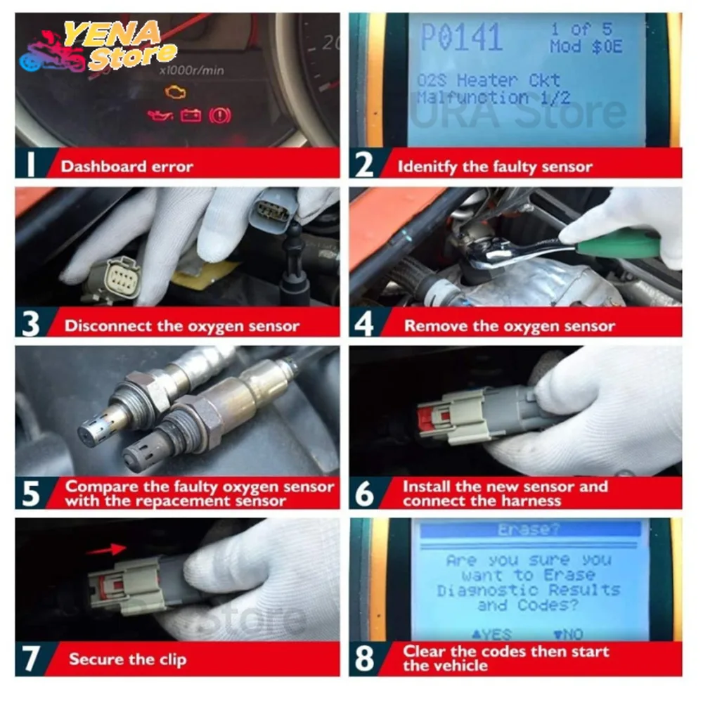 O sensor de oxigênio de O2 é aplicável a peças automotivas Maserati, como 670101795, 670004022, e 0258010360.