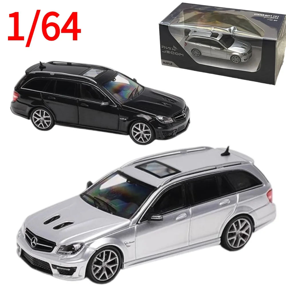 KM Diecast 1:64 Maßstab C63 AMG Automodell aus Legierung, Mercedes Sammlerstück, Druckguss-Fahrzeug, Spielzeug, Geschenk für Jungen