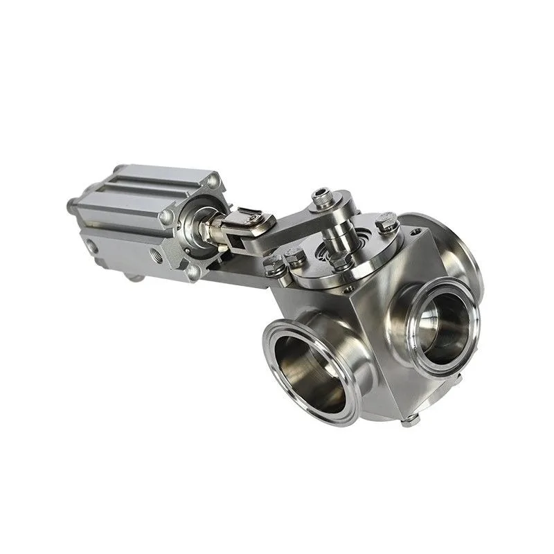 Filling machine rotary valve, pneumatic, three-way, pneumatic fluid sanitary pipe valve accessories