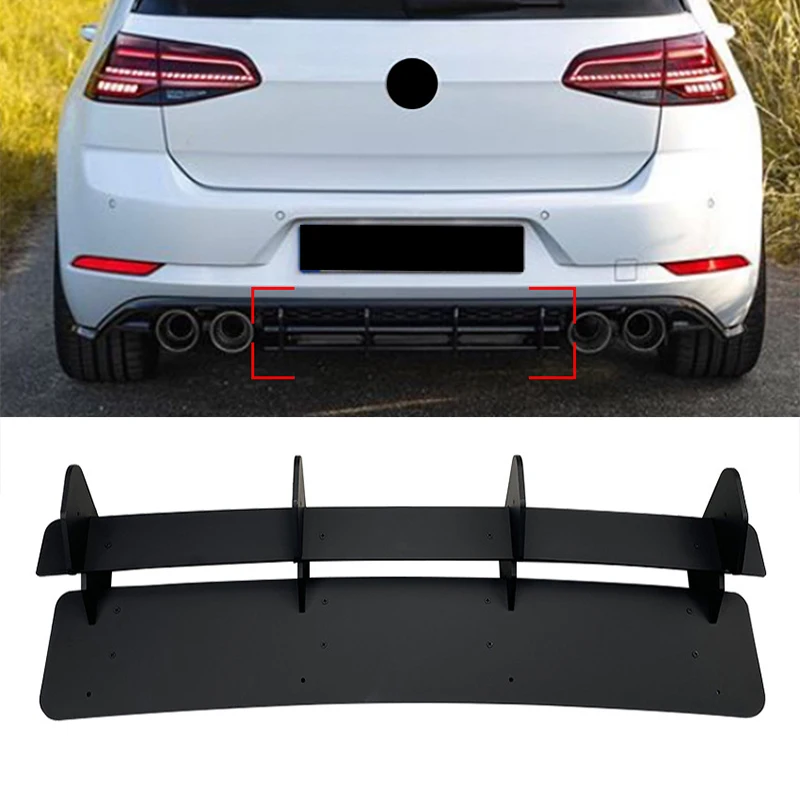 

For VW Golf 7.5 R Mk7.5 R 2017-2020 Car Rear Bumper Diffuser Spoiler Lip Rear Bumper Protector Rear Side Splitters Lip Accessory