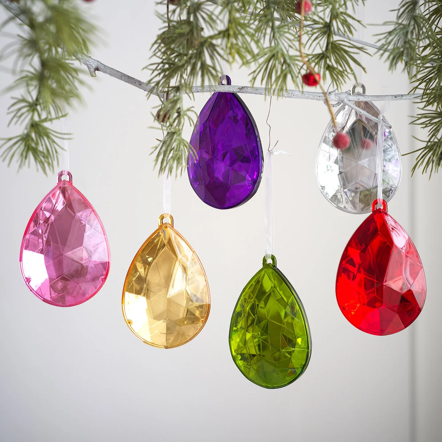 

Christmas Decoration Christmas Tree Pendant Simulation Plastic Gemstone Pendant Holiday Pendant Christmas Decoration Gift