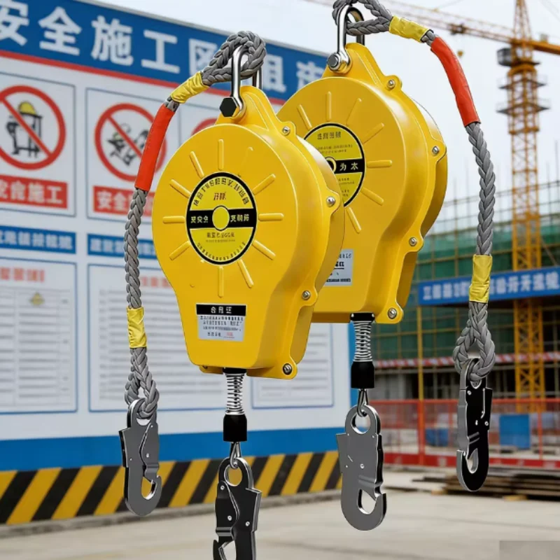 Anti Fall Device, Double Lock Anti Fall Self-locking Device, Industrial Heavy-duty Differential Speed Device, 150kg  5m/10m/15m