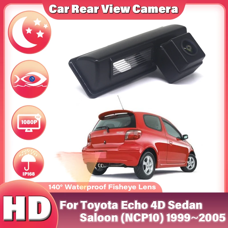 Achteruitrijcamera Voor Toyota Echo 4D Sedan Saloon (NCP10) 1999 2000 2001 2002 2003 2004 2005 CCD HD Nachtzicht parking Camera