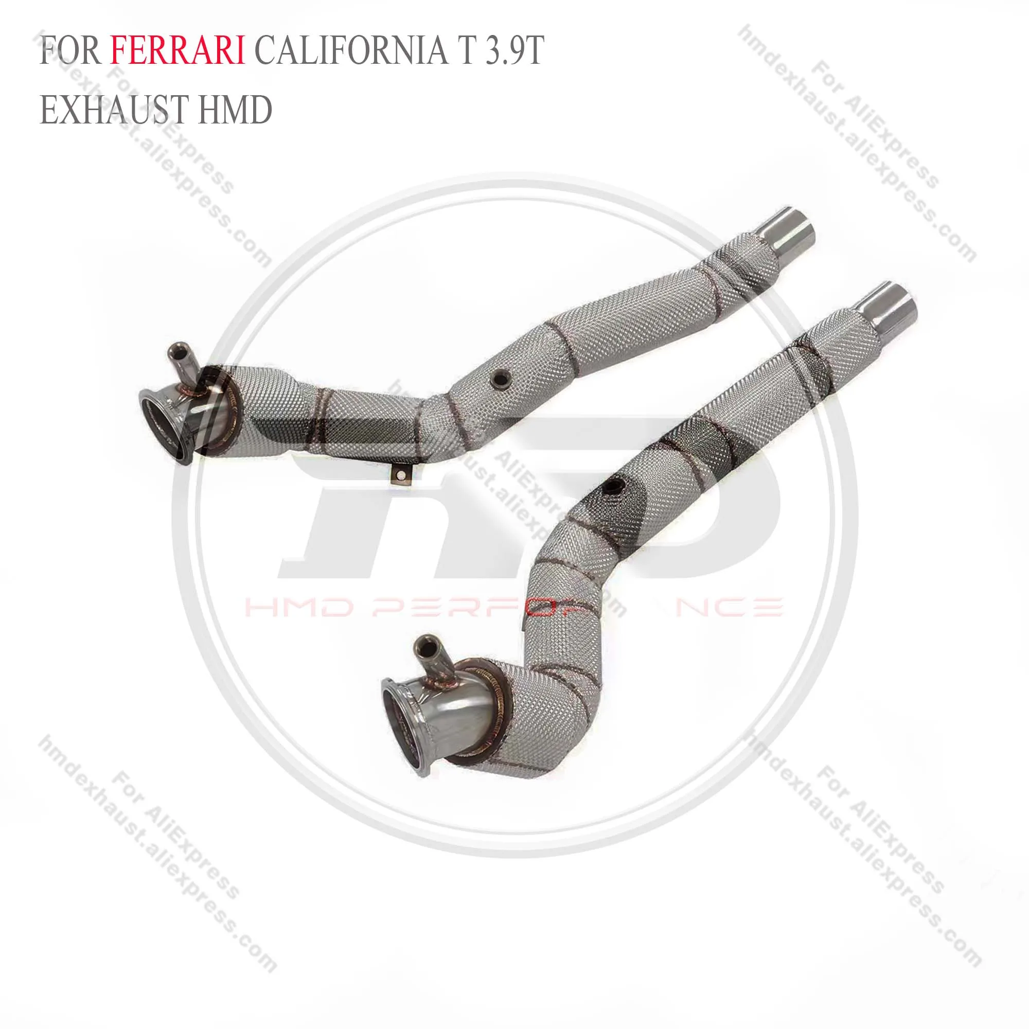 

HMD Exhaust System High Flow Performance Downpipe for Ferrari california T 3.9T With Heat Shield