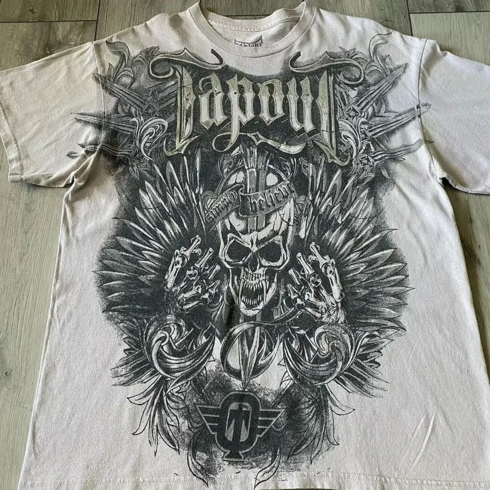 Herren Neues Sommer-Mode-T-Shirt mit Totenkopf-Print, bequem und atmungsaktiv, Rundhals-Oberteil für Outdoor und Streetwear