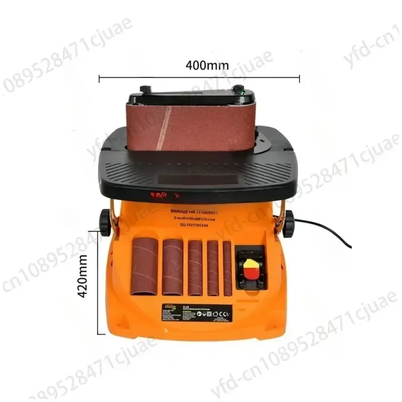 Drum Belt Wood Sander Oscillating Spindle Sander Woodworking Grinding Tools Polisher 2000RPM