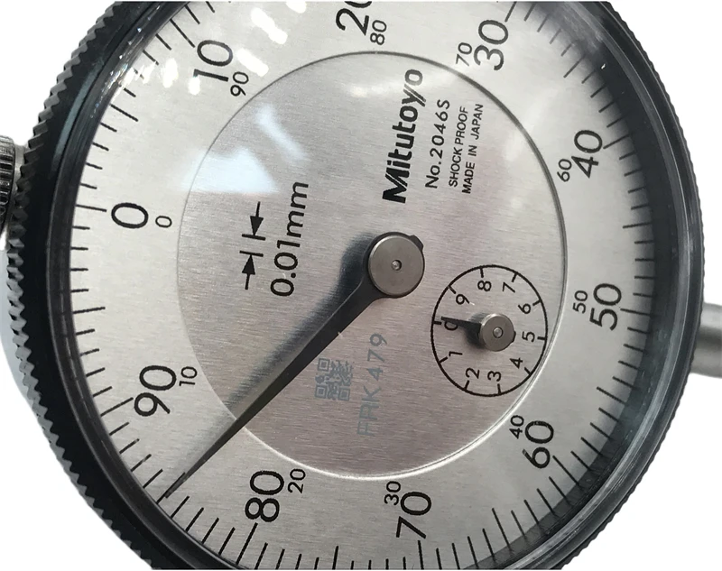 Imagem -05 - Mitutoyo Oficina Mecânica Ferramenta de Medição Lever Table Dial Indicator Lug Back Série Stem 2046s 0.01 mm x 10 mm 0100 mm