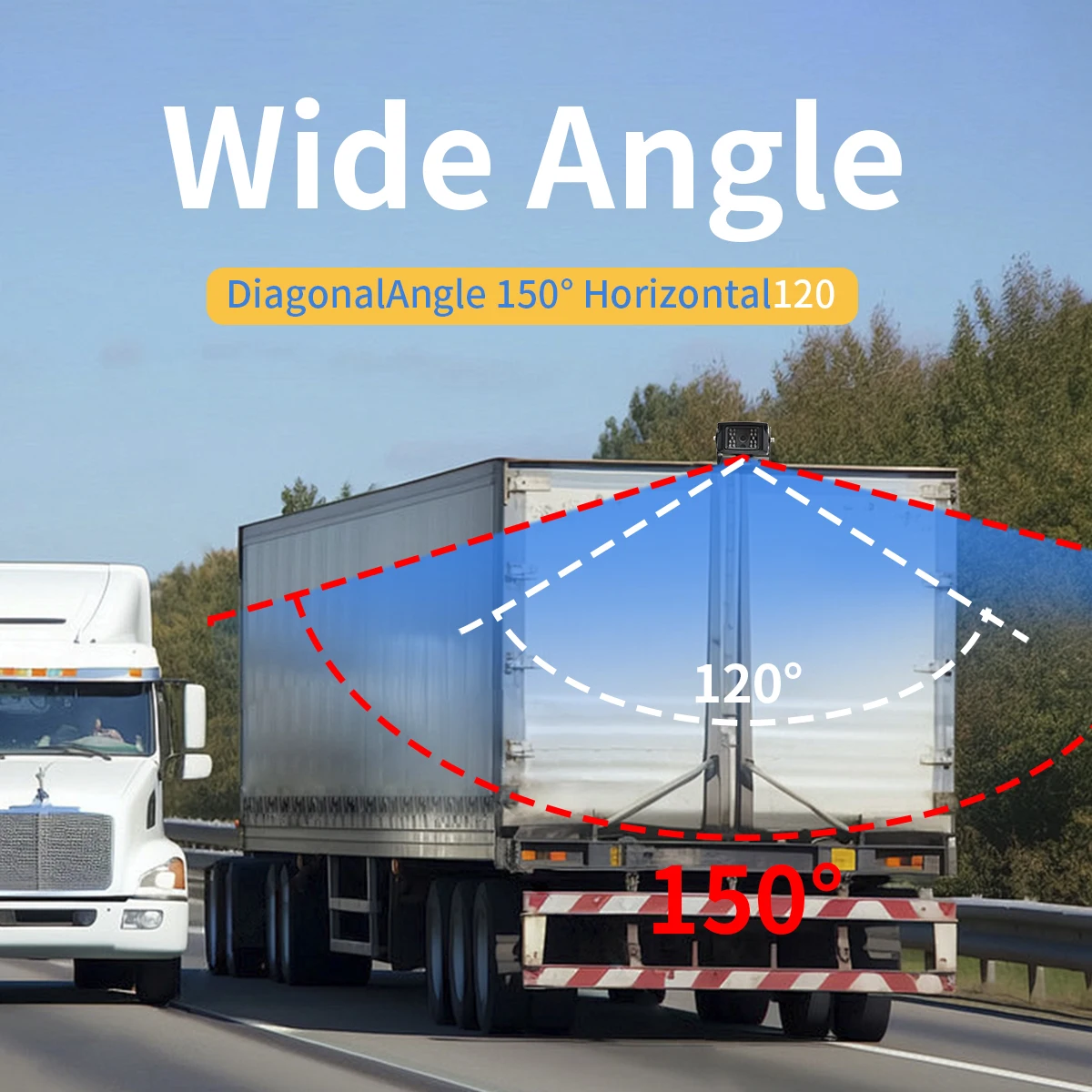 Monitor AHD IPS con schermo LCD per auto da 10,1 pollici con telecamera retromarcia Ahd 1080P per sistema di telecamere per semi-camion per auto