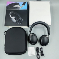 New FORQC55ANC Active Noise Cancelling Earphones QC Ultra Wireless Bluetooth Headwear Eartips with Leather Bag