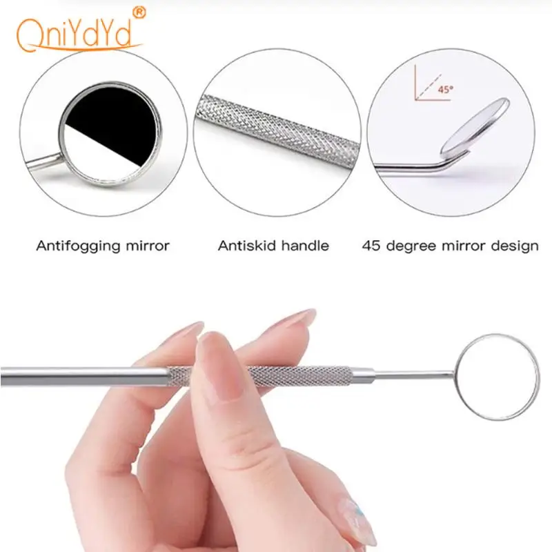 1Pc Dental Mirror Stainless Steel Dentist Oral Care Mouth Mirrors Dental Lab Tools Teeth Whitening Dentistry Instrument