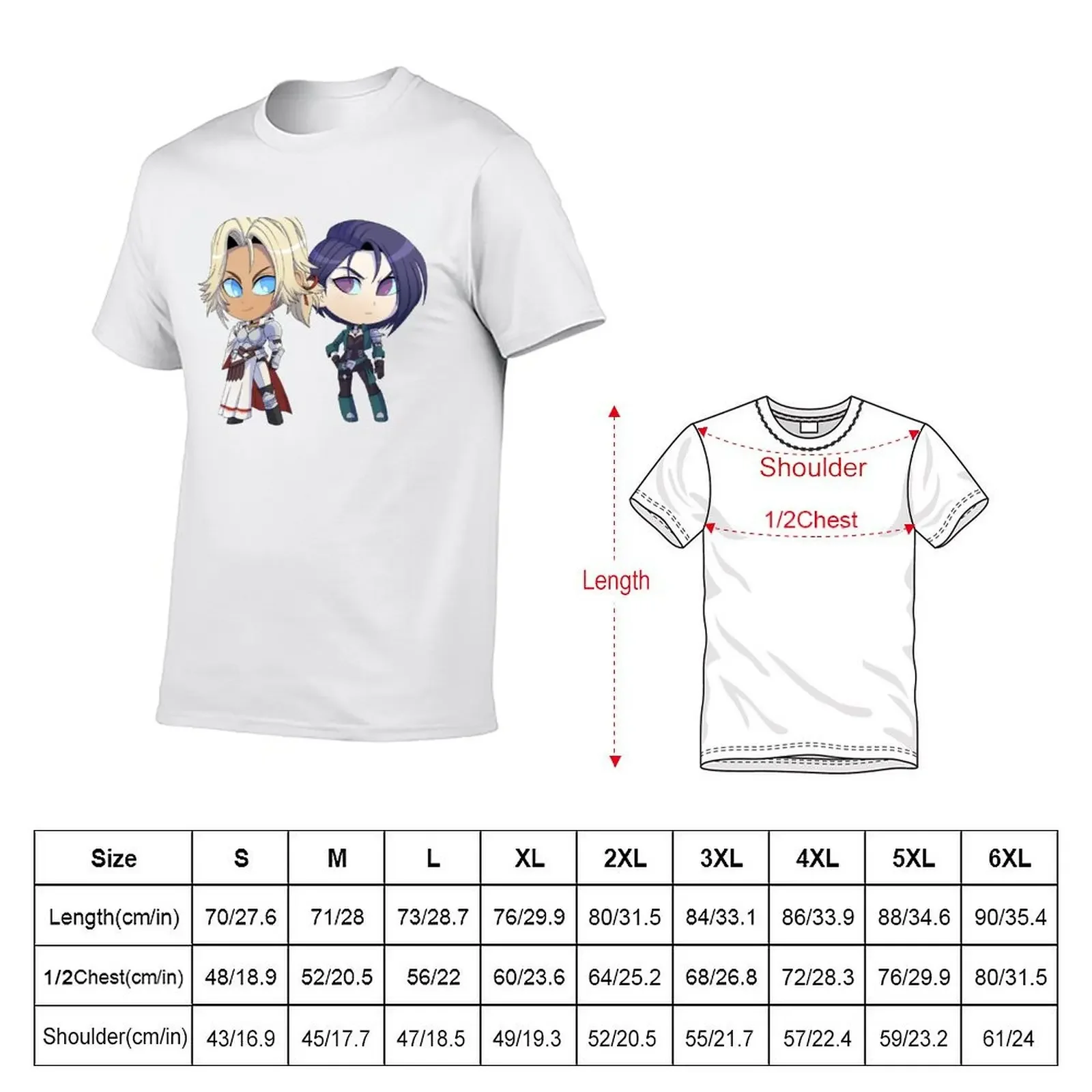 Catherine and Shamir - Fire Emblem Three Houses - Chibi Cutie T-Shirt cotton graphic tees essential t shirt men t shirt