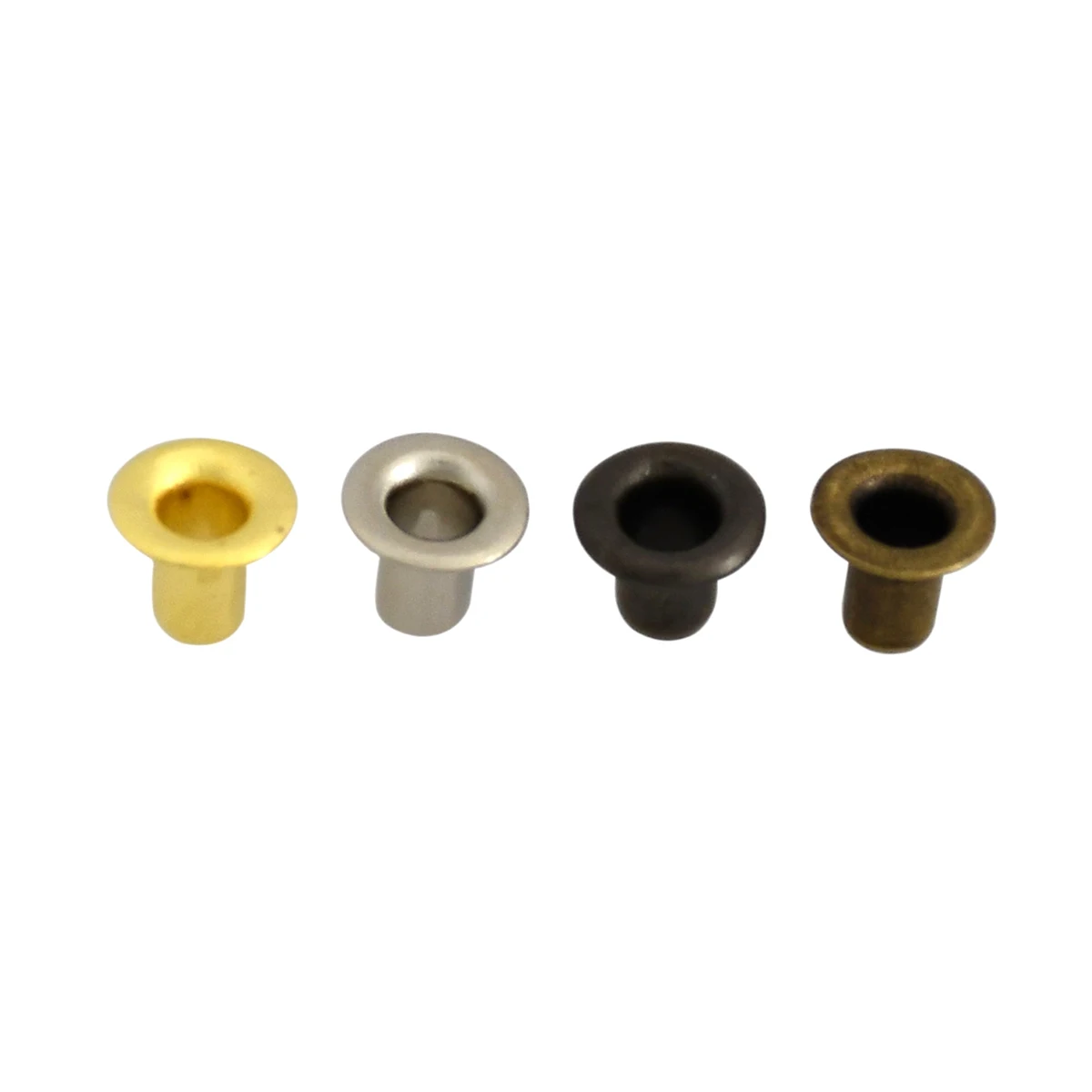 100sets 3mm Brass Eyelet with Washer Leather Craft Repair Grommet Round Eye Rings For Shoes Bag Clothing Leather Belt Hat