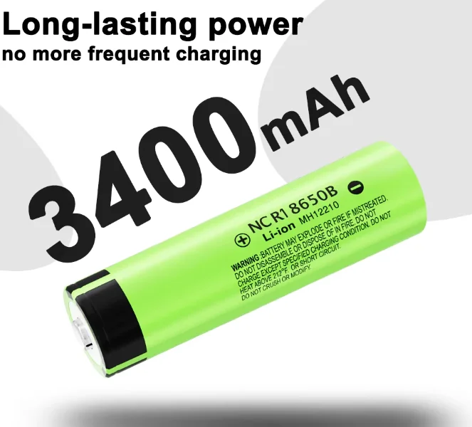 NEWEST Original 18650 Battery NCR18650B 3.7V 3400mah 18650 Lithium Rechargeable Battery for Flashlight Batteries
