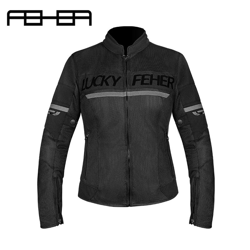

Original FEHER Motorcycle Riding Jackets for Women Spring and Summer Night Reflective Design Waterproof High Quality Moto Top