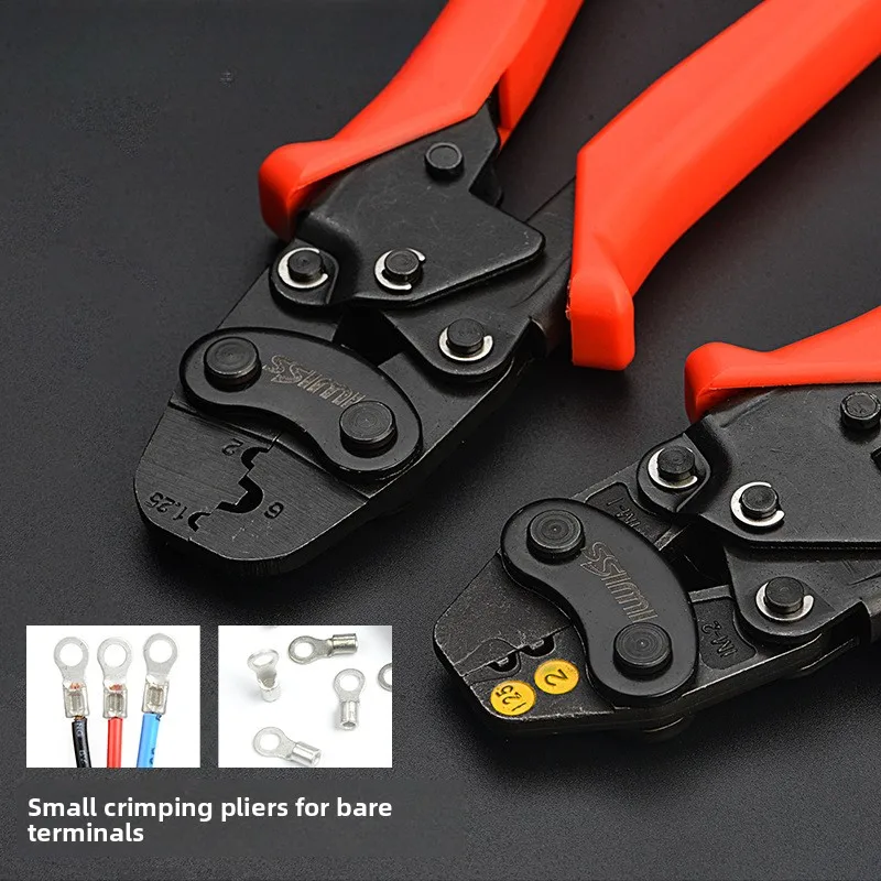 Bare Terminal Crimping Plier, Copper Lug Hand Crimp SC OT Wire Connector