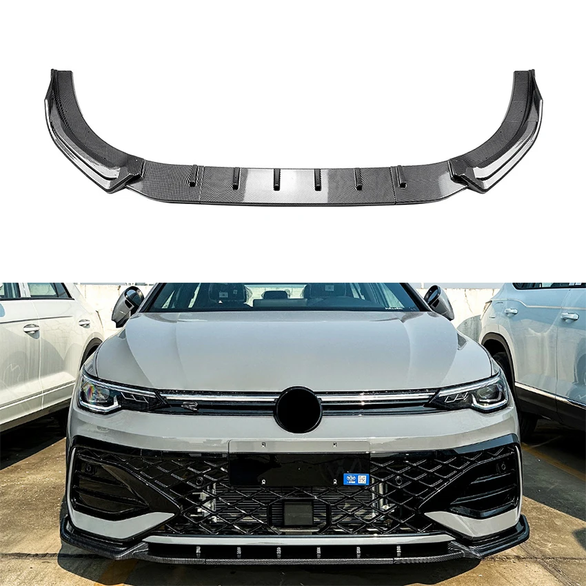 

Front Bumper Lip Spoiler Splitter Diffuser For Volkswagen Golf 8.5 Rline GTI 2024 2025+ ABS Body Kits Tuning
