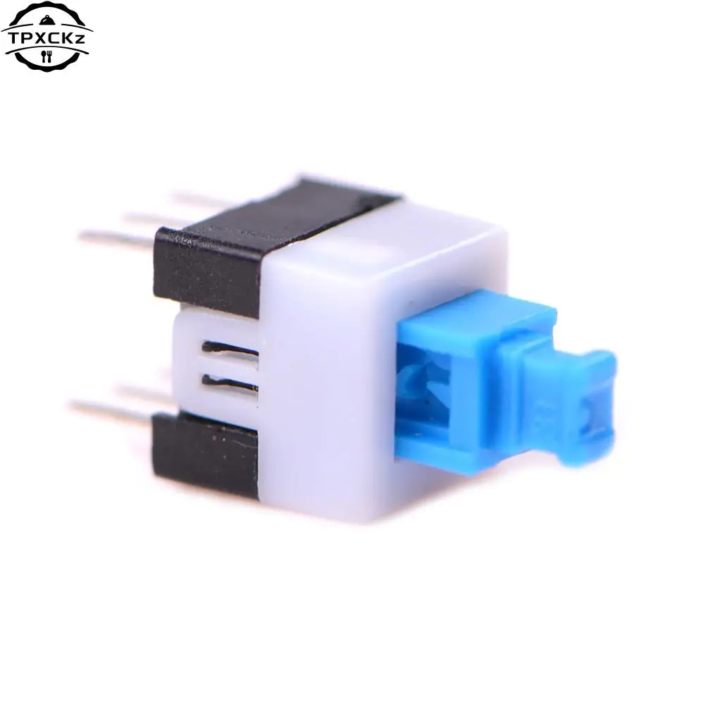 10pcs 6Pin Push Tactile Power Micro Switch Self lock On/Off button Latching switch 7*7MM