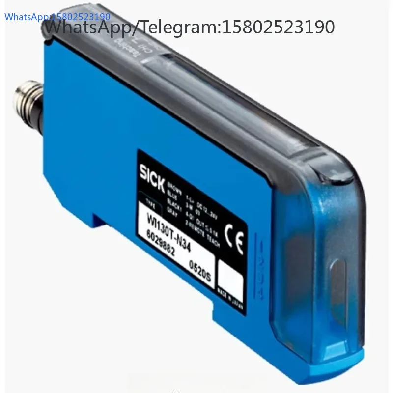 SICK WI130T-P340 6032851 MINIATURE PHOTOELECTRIC SENSORS W130 Rectangular Single Teach-in Button  Cable