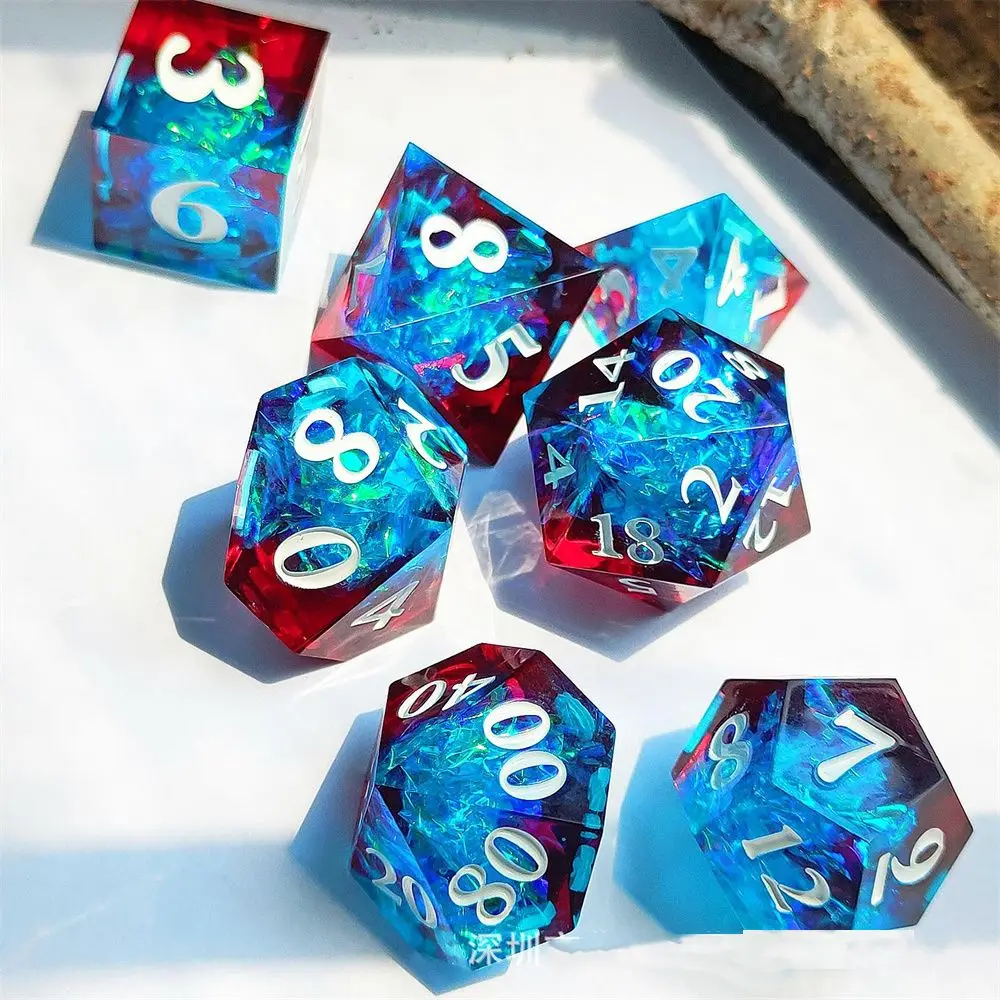 

7 шт., полимерные настольные кости D6 D8 D10 D12 D20