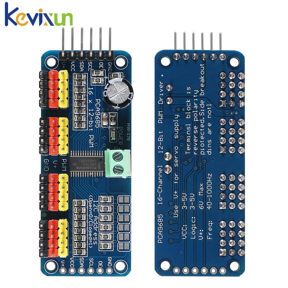 1-5pcs PCA9685 16 Channel 12-bit PWM Servo motor Driver I2C Module Robot