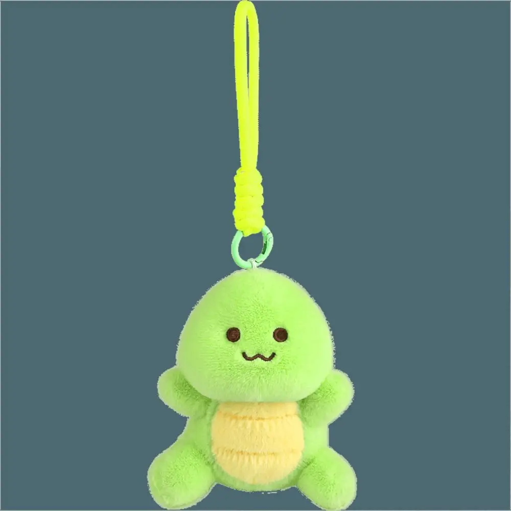 Rotatable Rotating Turtle Plush Keychain PP Cotton Animal Plush Turtle Key Ring Pull Cartoon Green Doll Key Ring Car Key Pendant