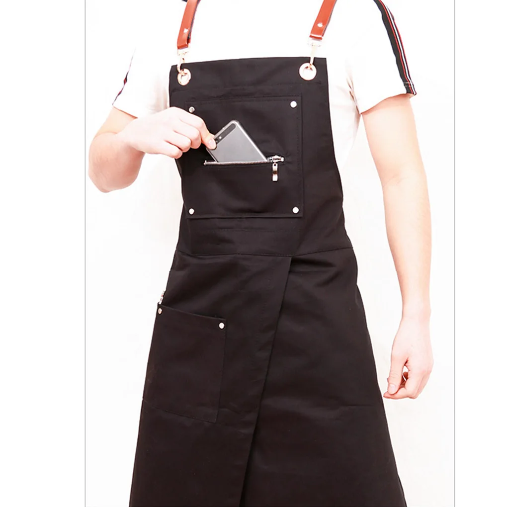 Apron Multi-pocket Free Size Unisex Replacement Baking Drawing Aprons