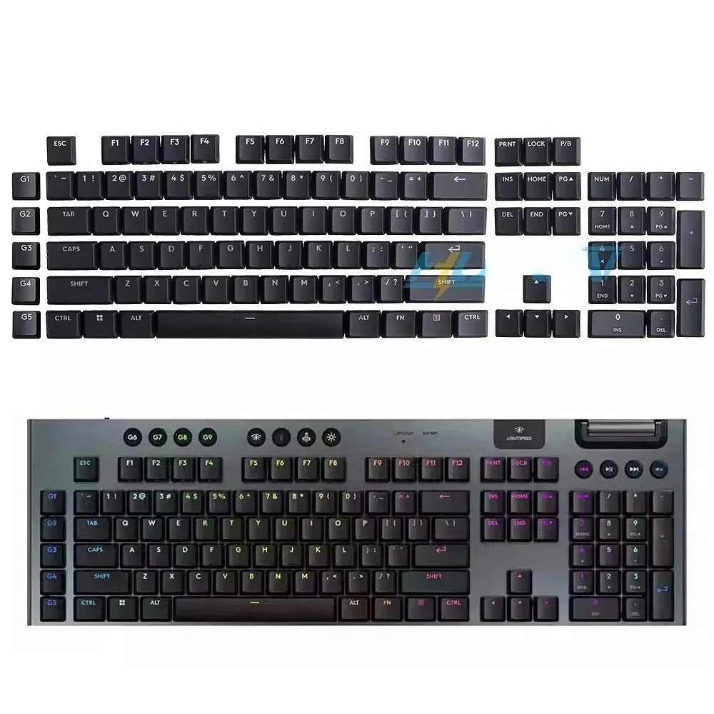Suitable for Logitech G915 X TKL Keycaps PBT Light Transmission 87/109 Keys Suitable for Low Cross Shaft