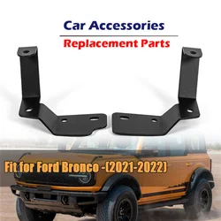 2Pcs A-Pillar LED Ditch Light Bar Mounting Brackets For Ford Bronco 2021 2022 Lower Windshield Hinge Working Pod Mounts