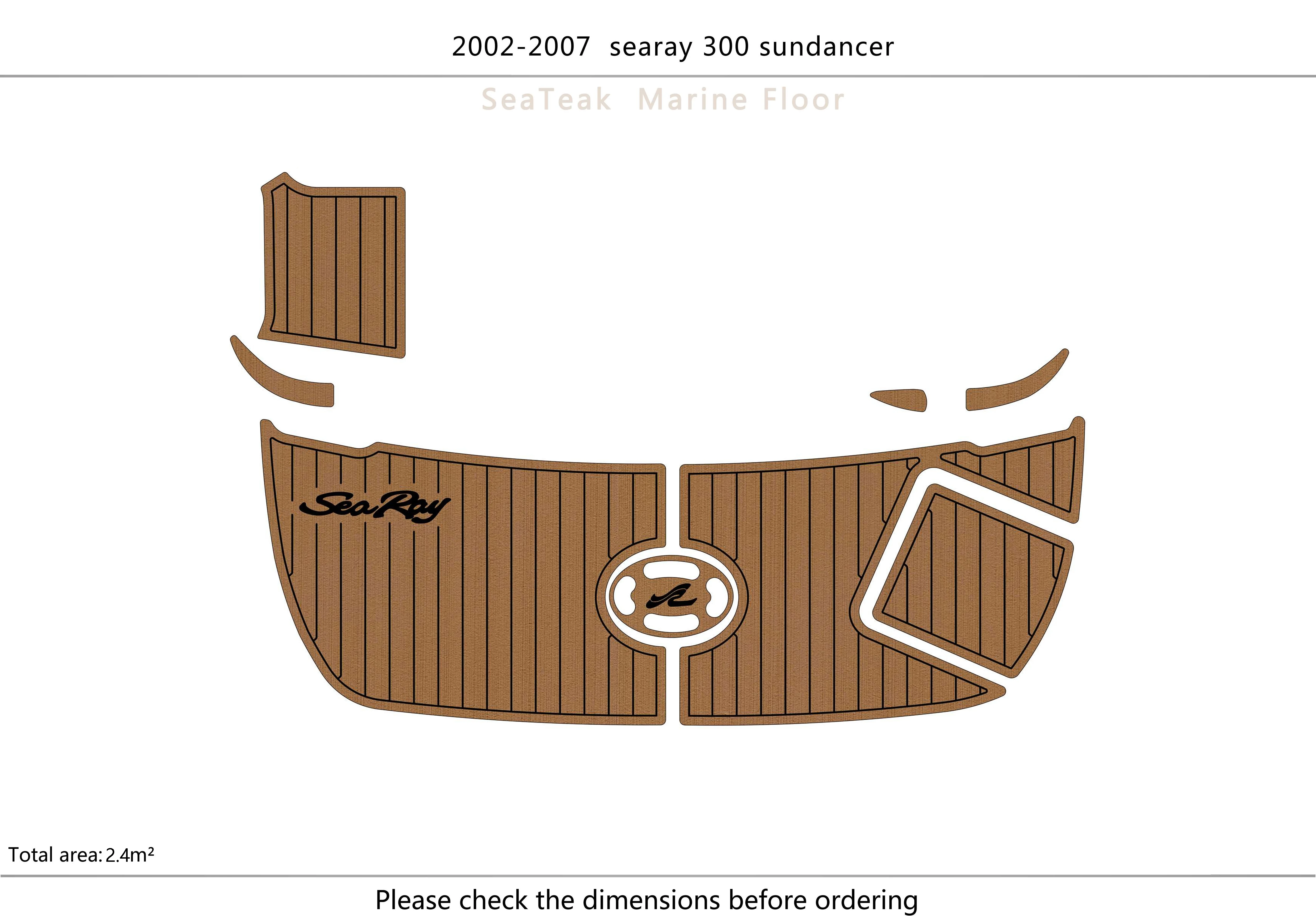 2002-2007 searay 300 S Cockpit swimming platform 1/4