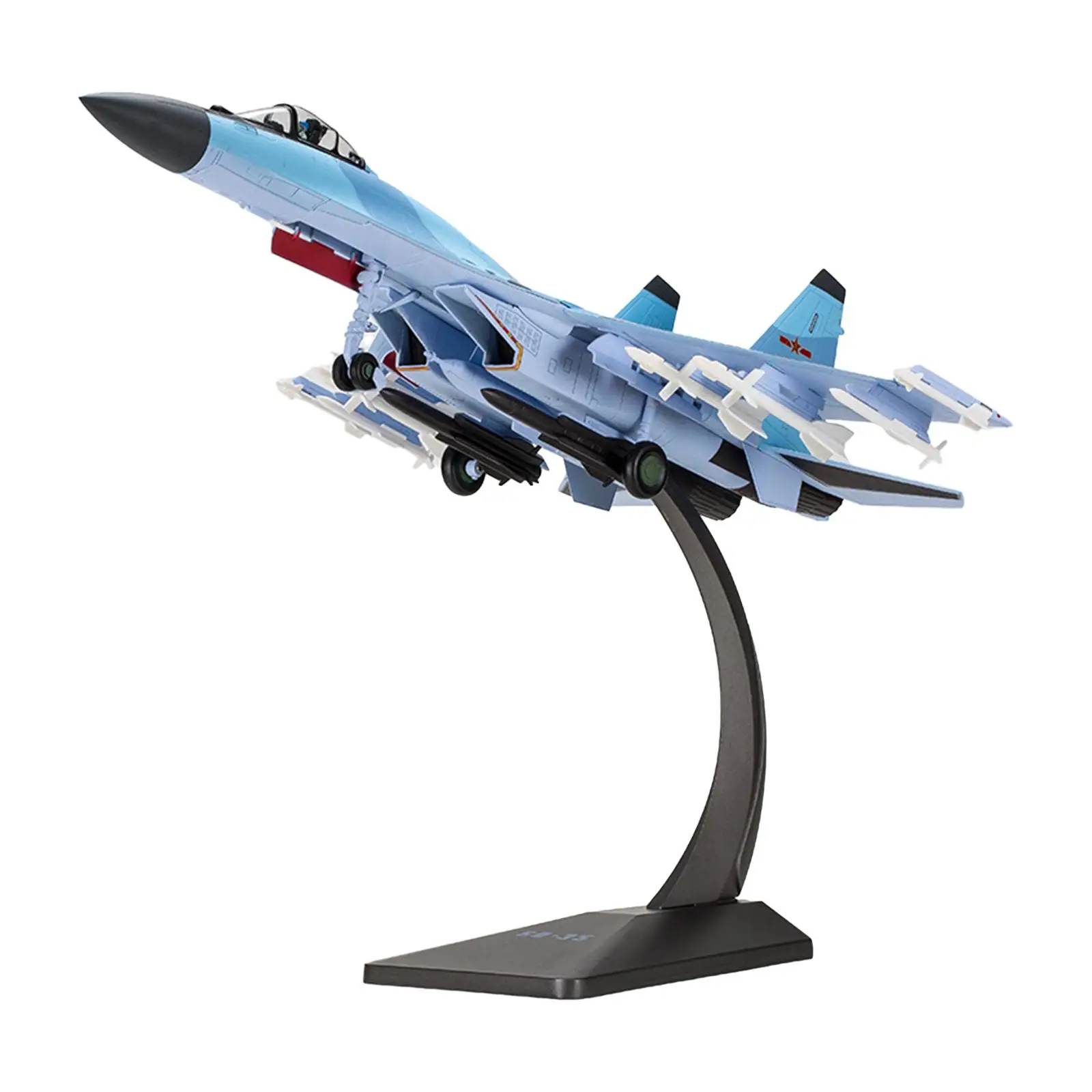 

1/48 SU35 Aircraft Collectibles Diecast Alloy Fighter Plane Model Airplane with Stand for Home Cafes Bookshelf Office Livingroom