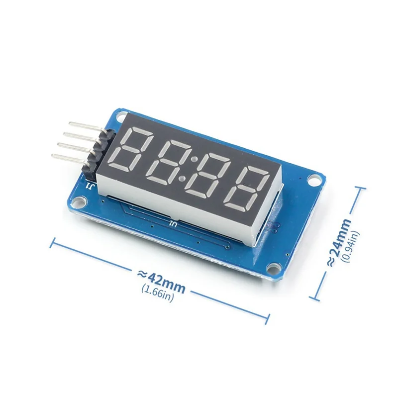 4-битный модуль светодиодного дисплея, 4 последовательных драйвера для Arduino, 0,36-дюймовая 7-сегментная трубка для часов с красным анодом-Y41A