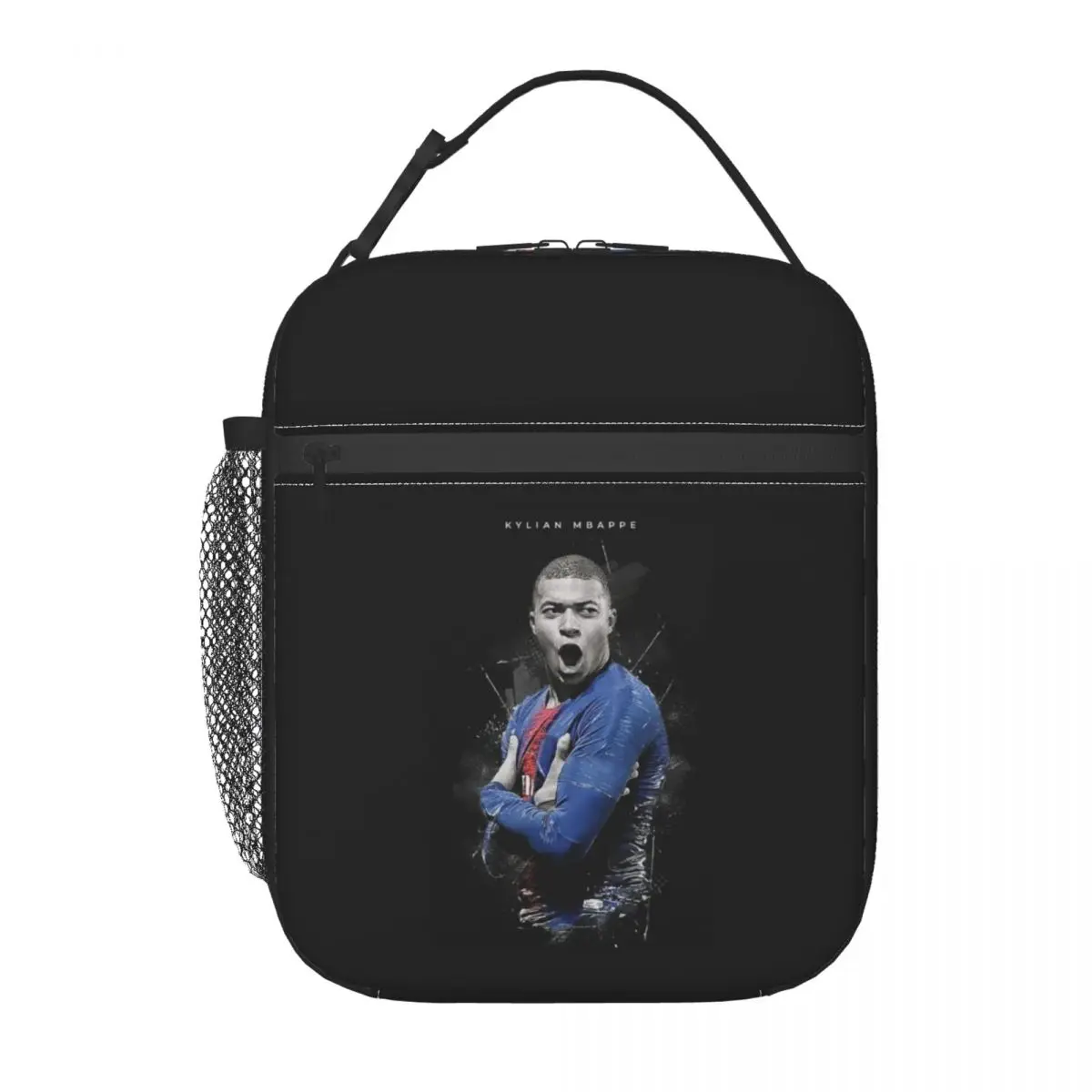 Mbappes KM Insulated Lunch Bag for Camping Travel French Football Leakproof Thermal Cooler Bento Box Women Children