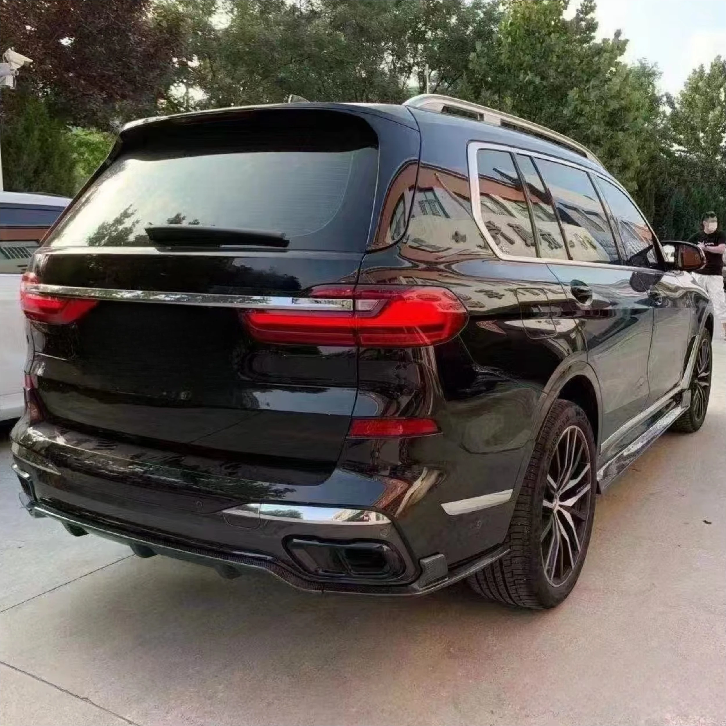 RELI لسيارات BMW 7 Series X7 ألياف الكربون العلامة التجارية الجديدة مجموعات الجسم الجبهة الشفاه الخلفية الشفة الجانبية تنورة المفسد ترقية قطع غيار السيارات لـ G07 2018 +