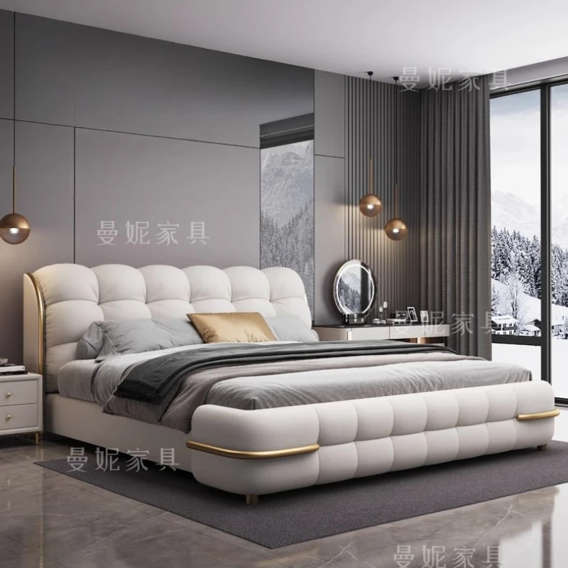 منظم غرفة النوم، أدراج فاخرة، تنجيد كوين، لوح رأسي للسرير، منضدة Camas De Dormitorio، أثاث منزلي #4