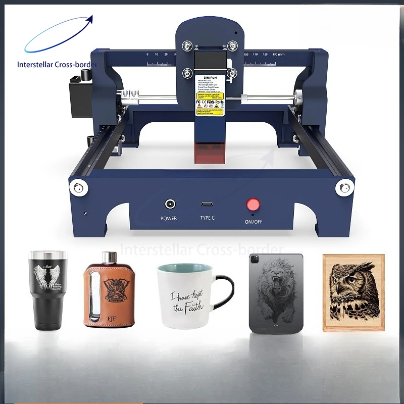 Portable Mini Desktop Laser Engraver - Automatic Marking Machine for DIY, Micro Coding, Stall Business, Home & Craft Use