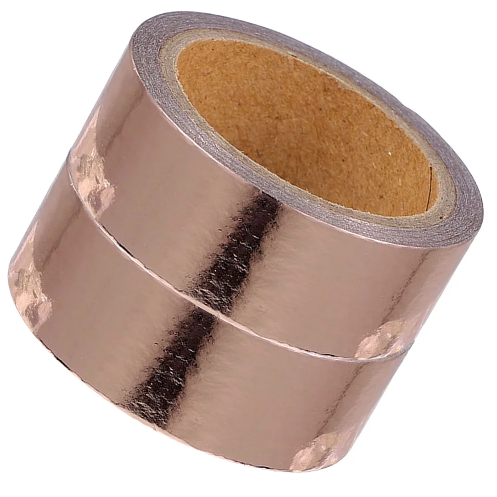 

2 Rolls Pipeline Child Duct Tape Metallic Whisper Paper Decorating Decorative for Crafts