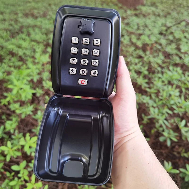 Key Box Wall Mounted Large Key Box Secure Waterproof Outdoor Key Box With 12 Code Rustproof Weatherproof Heavy Duty Key