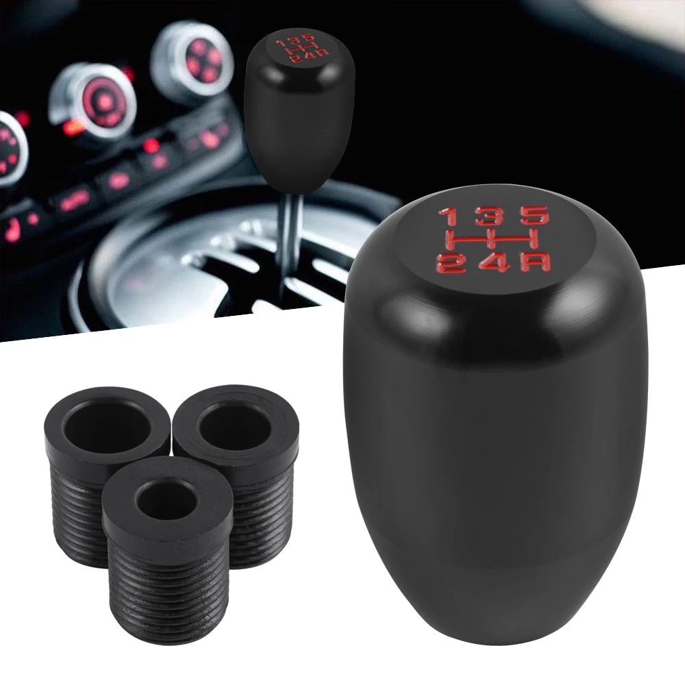 Universal 5 Speed Car Manual Gear Shift Knob, Universal for BMW F10 F30, for Audi A3 A4 Q3 TT, for Kia Optima/Soul, for Mercedes