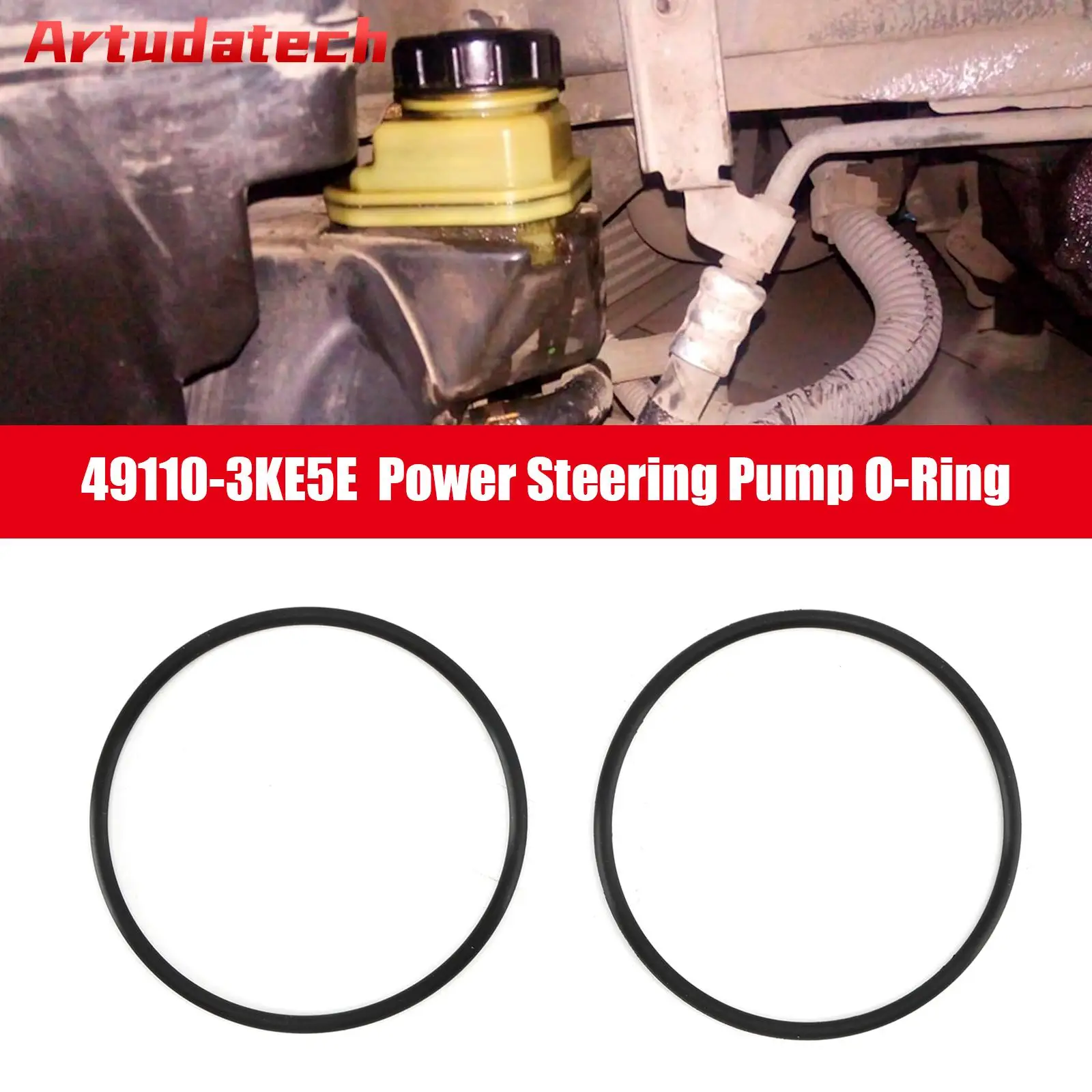 

Artudatech 2PCS Power Steering Pump O-Ring for Nissan Pathfinder 2013-2020 49110-3KE5E Car Accessories