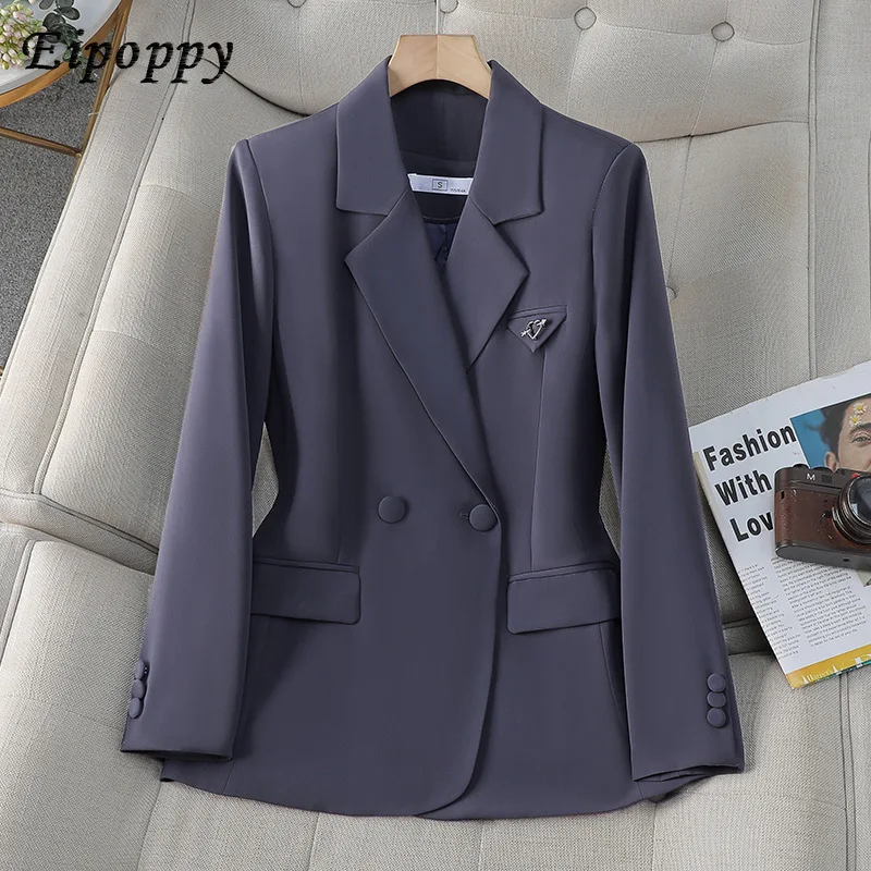 สูทแจ็คเก็ตสูทธุรกิจใหม่สำหรับผู้หญิงเสื้อสูทลำลองสัมผัสสูงสำหรับฤดูใบไม้ผลิและฤดูใบไม้ร่วง