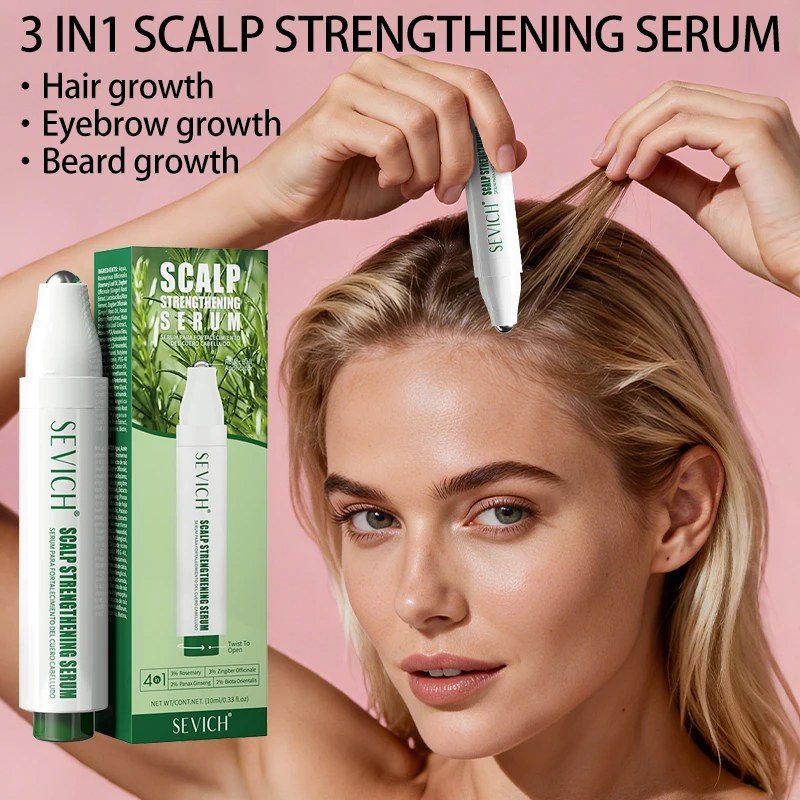 

3IN1 Расмарин, утолщающая сыворотка для волос, имбирная эссенция для роста бровей, масло для роста бороды, стимулирует фолликулы, способствует росту волос