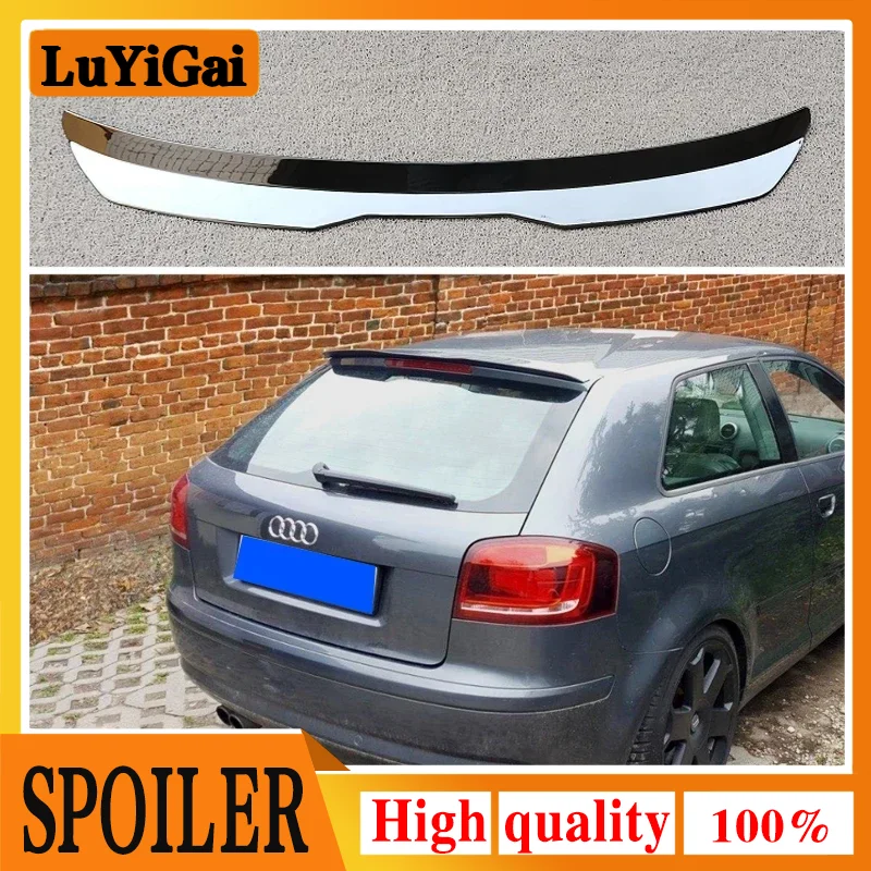 Car Rear Roof Spoiler Lip Extension Rear Trunk Spoiler Lip Wing For Audi A3 8P/ 8P FL 2003-2012 Hatchback Rear Wing Car Tuning 