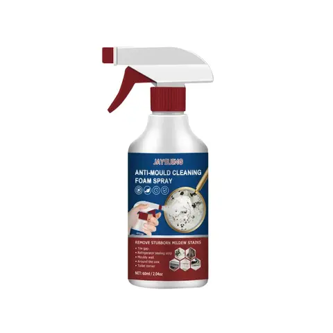 Foam Cleaning and Mildew Remover Spray, Multi-purpose Mildew Removal Spray for Tiles, Walls and Bathroom Silicone Sealant